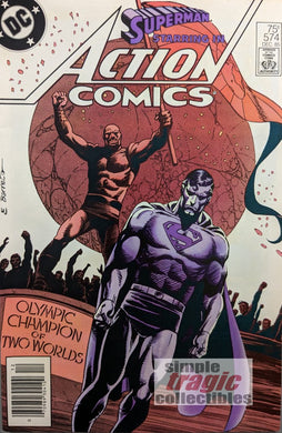 Action Comics #574 Comic Book Cover Art by Eduardo Barreto