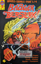 Load image into Gallery viewer, Badger Goes Berserk #1 Comic Book Cover Art by Denys Cowan