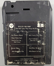 Load image into Gallery viewer, Billie Holiday - The Real "Lady Day" Sings The Blues (1965) 8-Track Tape / Cartridge Back Cover Art