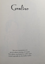 Load image into Gallery viewer, Coraline (2002) Hardcover Book (Previews Exclusive Special Edition) Title Page