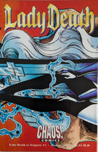 Load image into Gallery viewer, Lady Death In Lingerie #1 Comic Book Back Cover Art by Steven Hughes