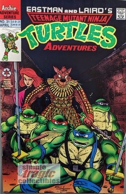 Teenage Mutant Ninja Turtles Adventures #31 Comic Book Cover Art by Chris Allan