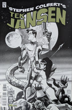 Load image into Gallery viewer, Stephen Colbert's Tek Jansen #2 Comic Book Back Cover Art by Matt Wagner
