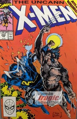 Uncanny X-Men #258 Comic Book Cover Art by Jim Lee