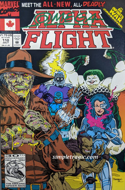 Alpha Flight #110 Comic Book Cover Art