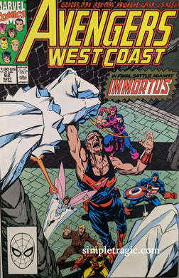 Avengers West Coast #62 Comic Book Cover Art