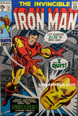 Iron Man #21 Comic Book Cover Art