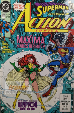 Action Comics #651 Comic Book Cover Art
