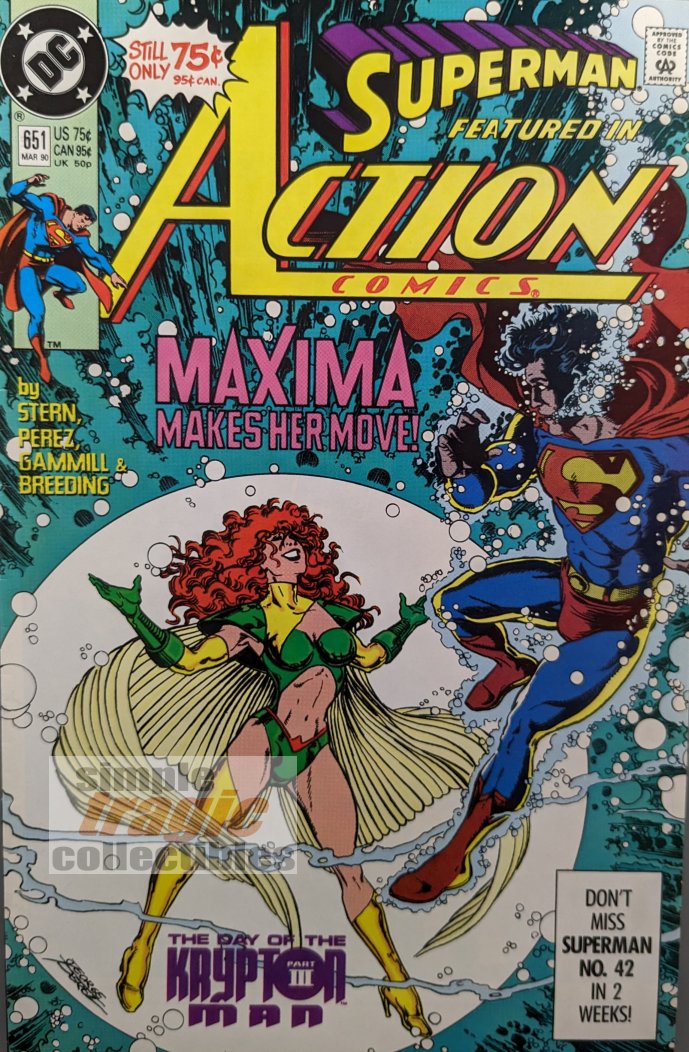 Action Comics #651 Comic Book Cover Art