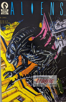 Aliens #6 Comic Book Cover Art by Mark A. Nelson