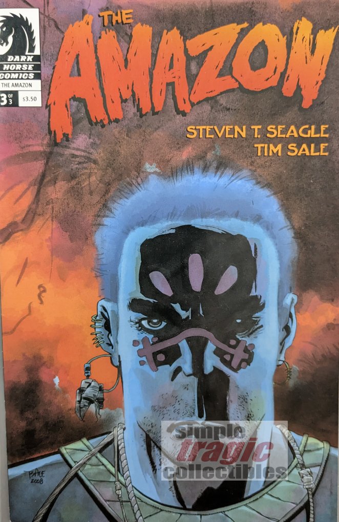 Amazon #3 Comic Book Cover Art by Tim Sale