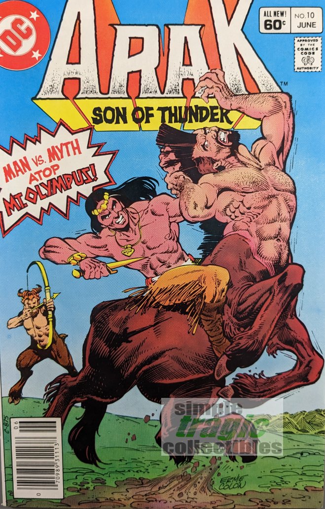 Arak Son Of Thunder #10 Comic Book Cover Art