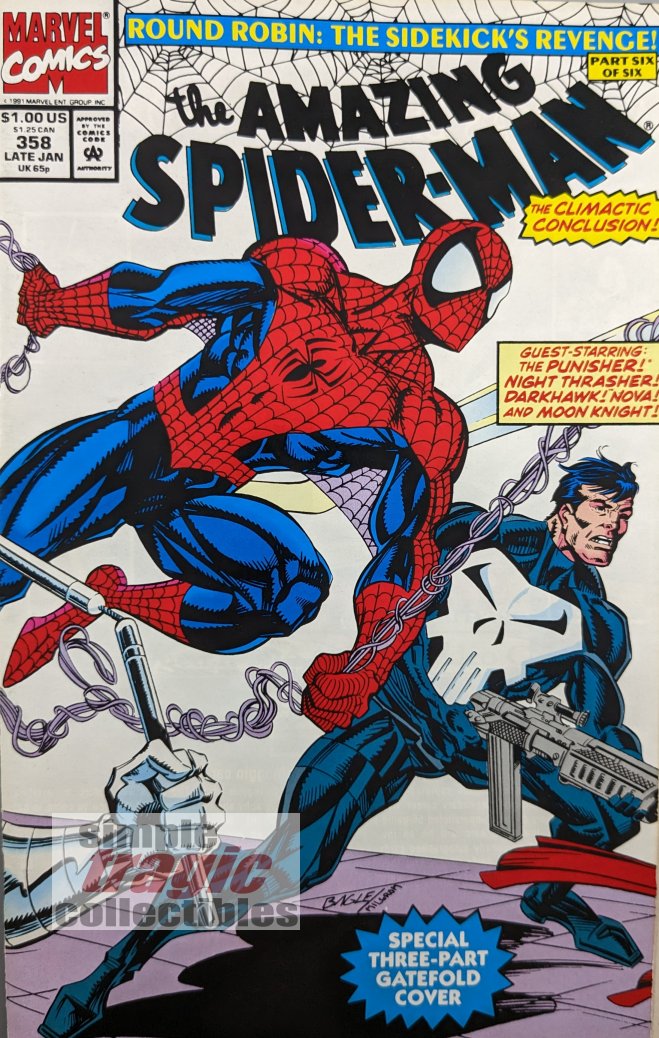 Amazing Spider-Man #358 Comic Book Cover Art by Mark Bagley