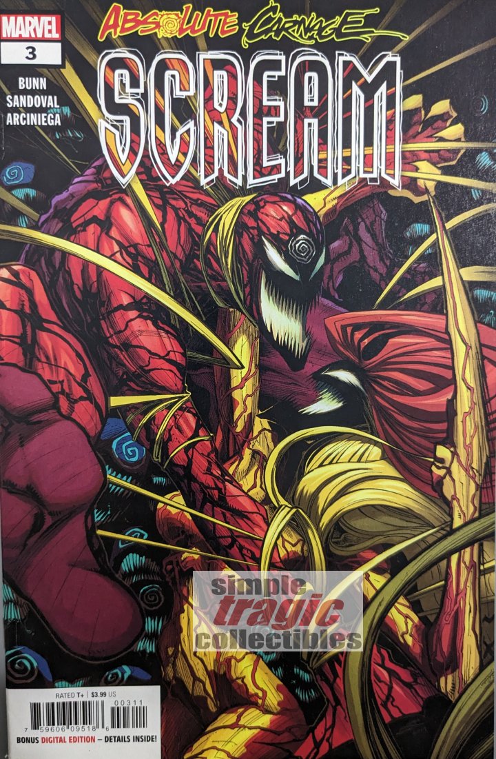 Absolute Carnage: Scream #3 Comic Book Cover Art by Gerardo Sandoval