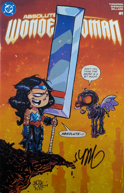 Absolute Wonder Woman #1 Variant Comic Book Cover Art by Skottie Young