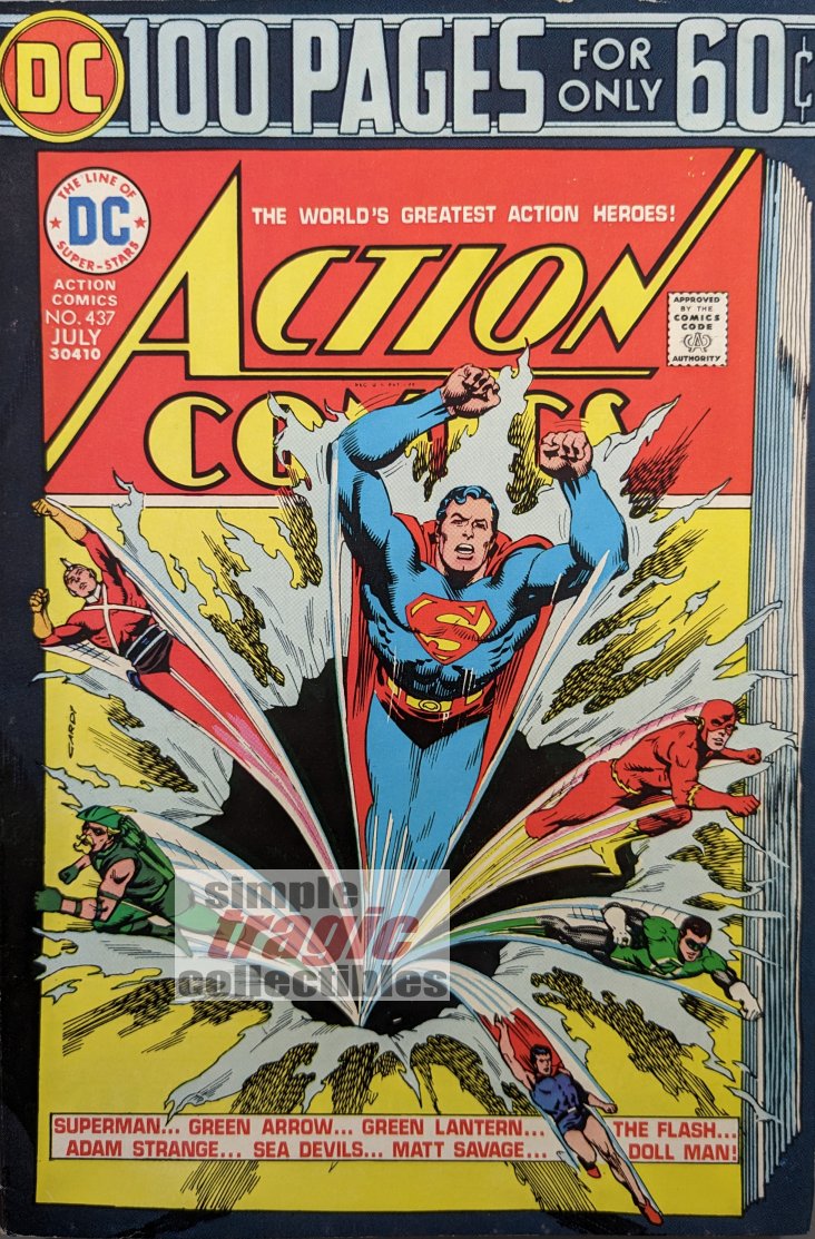 Action Comics #437 Comic Book Cover Art by Nick Cardy
