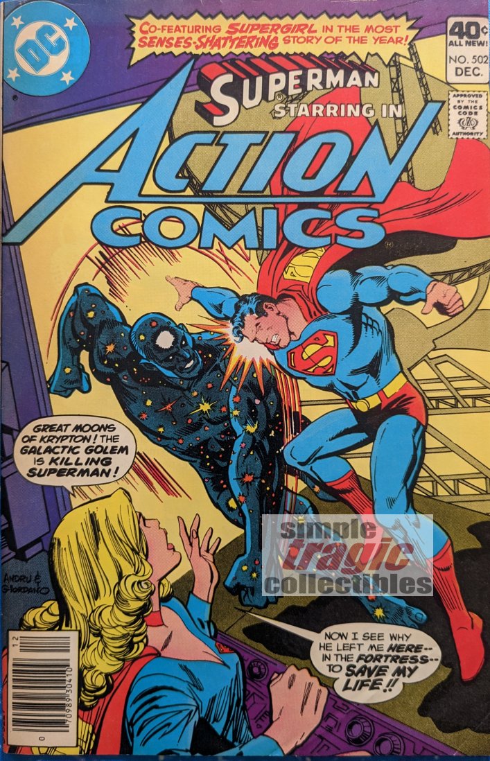 Action Comics #502 Comic Book Cover Art by Ross Andru