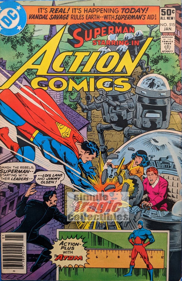 Action Comics #515 Comic Book Cover Art by Rich Buckler