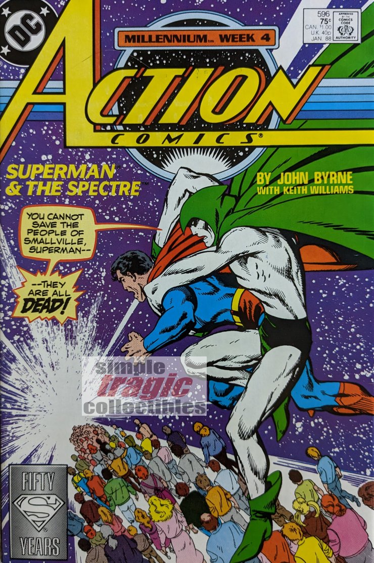 Action Comics #596 Comic Book Cover Art by John Byrne