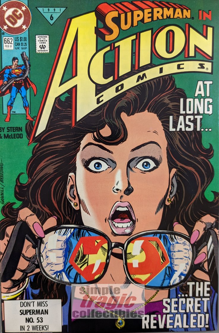 Action Comics #662 Comic Book Cover Art by Kerry Gammill