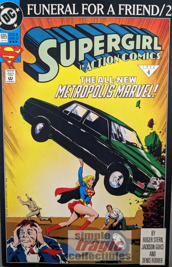 Action Comics #685 3rd Print Comic Book Cover Art by Jackson Guice