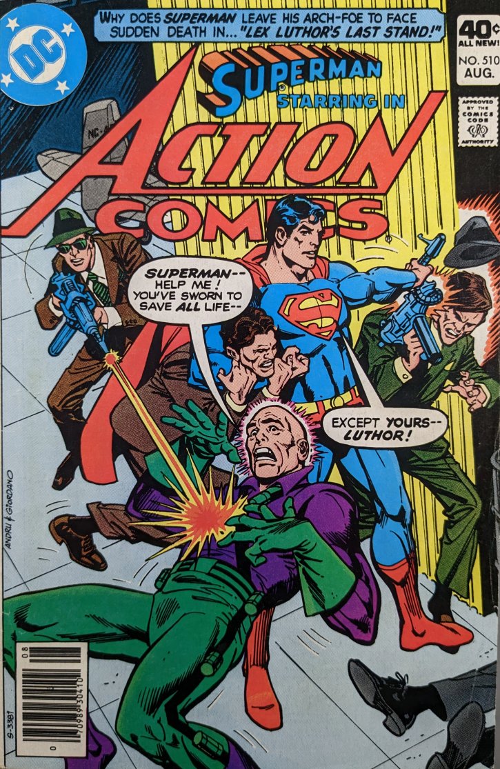 Action Comics #510 Comic Book Cover Art by Ross Andru