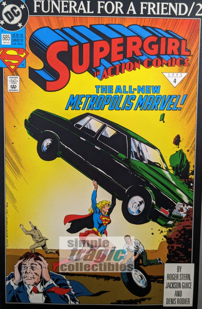 Action Comics #685 Comic Book Cover Art