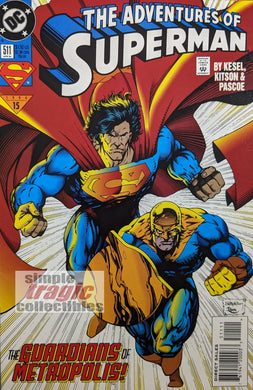 Adventures Of Superman #511 Comic Book Cover Art by Barry Kitson
