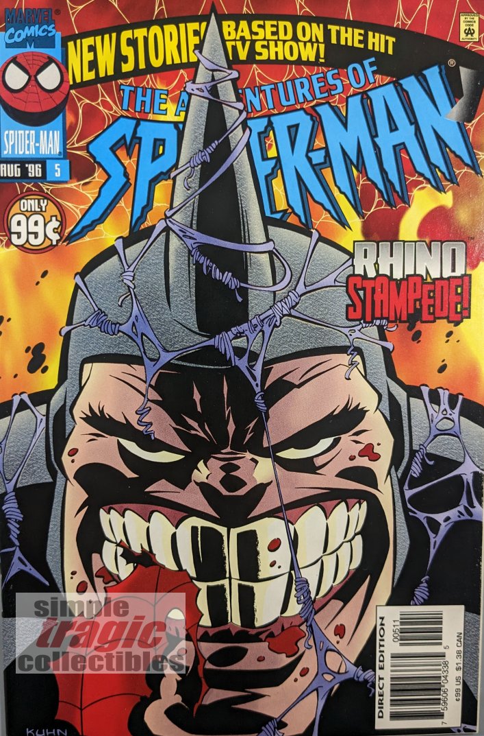 The Adventures Of Spider-Man #5 Comic Book Cover Art by Andy Kuhn