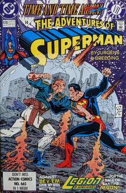 Adventures Of Superman #478 Comic Book Cover Art by Dan Jurgens