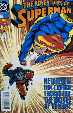 Adventures Of Superman #506 Comic Book Cover Art by Tom Grummett