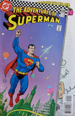 Adventures of Superman #559 Comic Book Cover Art by Tom Grummett