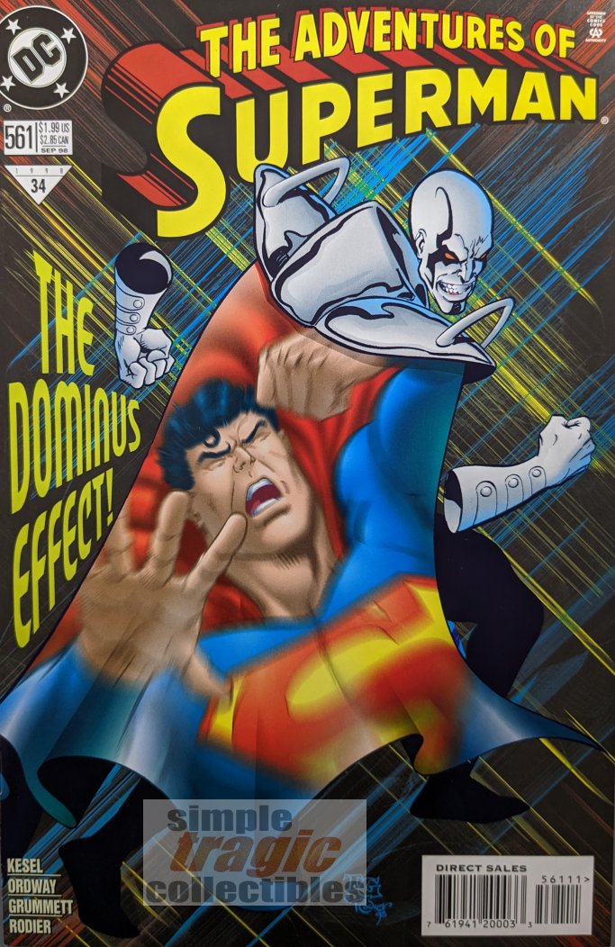 Adventures of Superman #561 Comic Book Cover Art