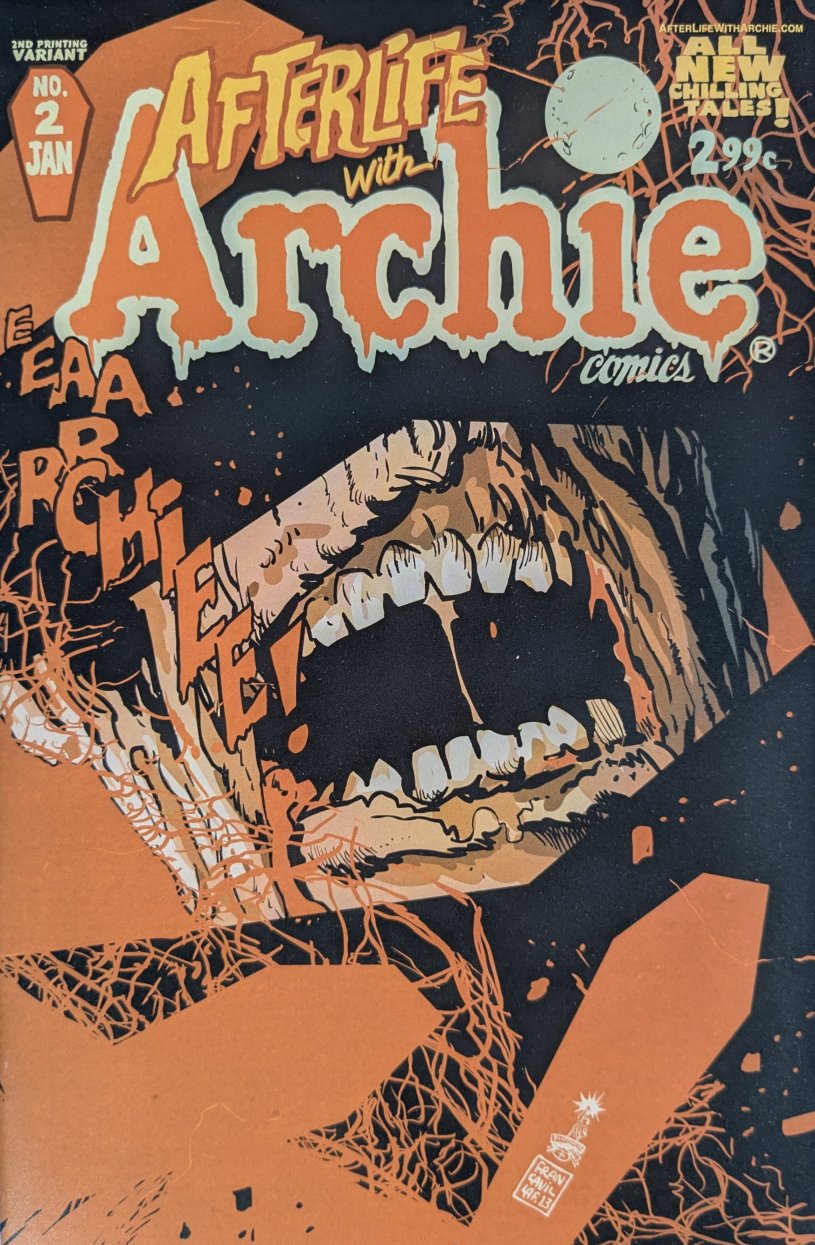 Afterlife With Archie #2 2nd Printing Comic Book Cover Art by Francesco Francavilla