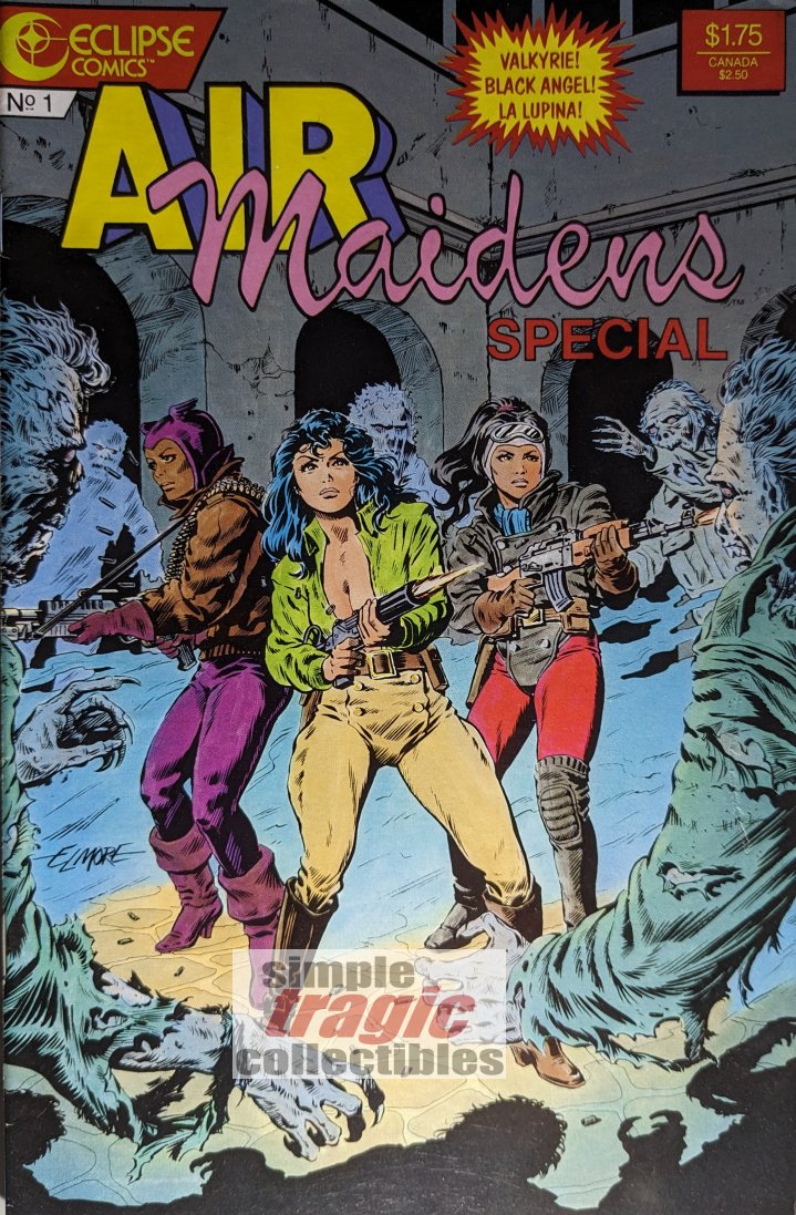 Airmaidens Special #1 Comic Book Cover Art by Larry Elmore