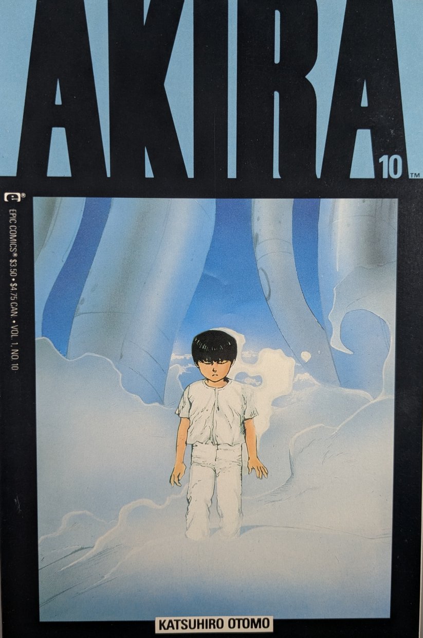 Akira #10 Comic Book Cover Art by Katsuhiro Otomo
