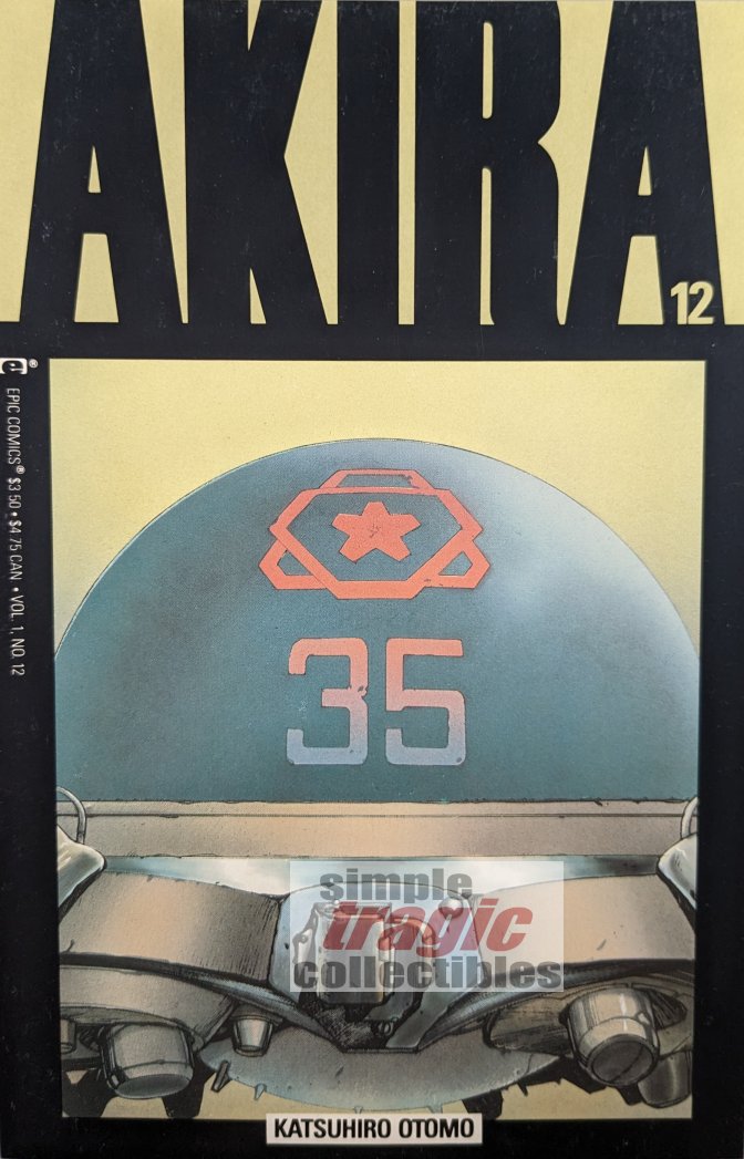 Akira #12 Comic Book Cover Art by Katsuhiro Otomo