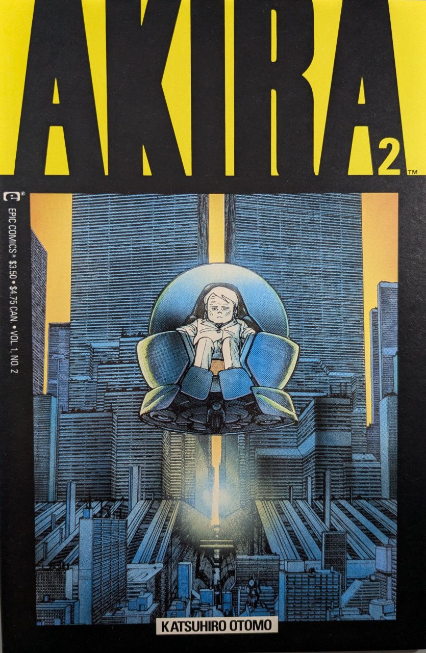 Akira #2 Comic Book Cover Art by Katsuhiro Otomo