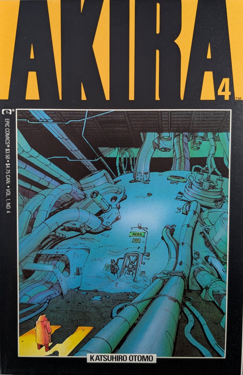 Akira #4 Comic Book Cover Art by Katsuhiro Otomo