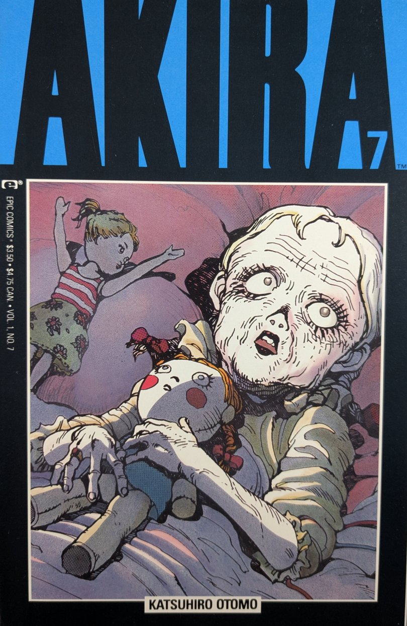 Akira #7 Comic Book Cover Art by Katsuhiro Otomo