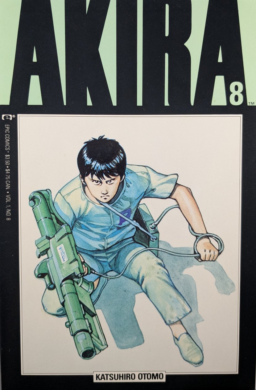 Akira #8 Comic Book Cover Art by Katsuhiro Otomo
