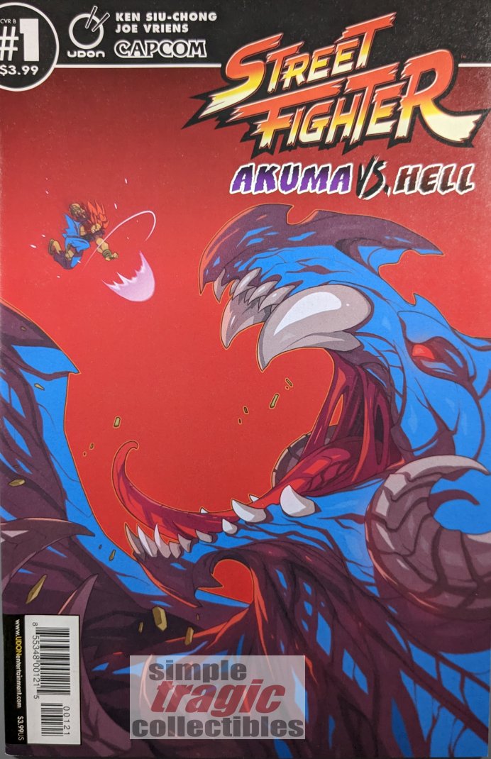 Street Fighter: Akuma Vs. Hell #1 Comic Book Cover Art