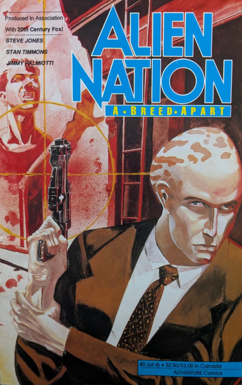 Alien Nation: A Breed Apart #3 Comic Book Cover Art by Adam Adamowicz