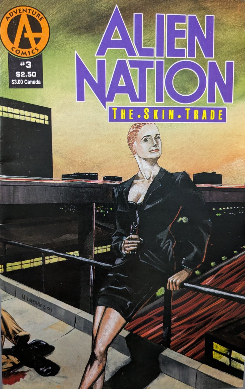 Alien Nation: The Skin Trade #3 Comic Book Cover Art by Adam Adamowicz
