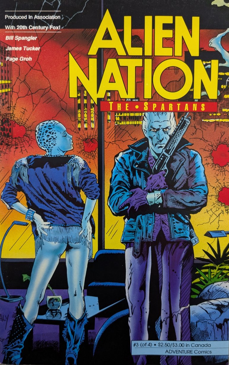 Alien Nation: The Spartans #3 Comic Book Cover Art by Paul Daley