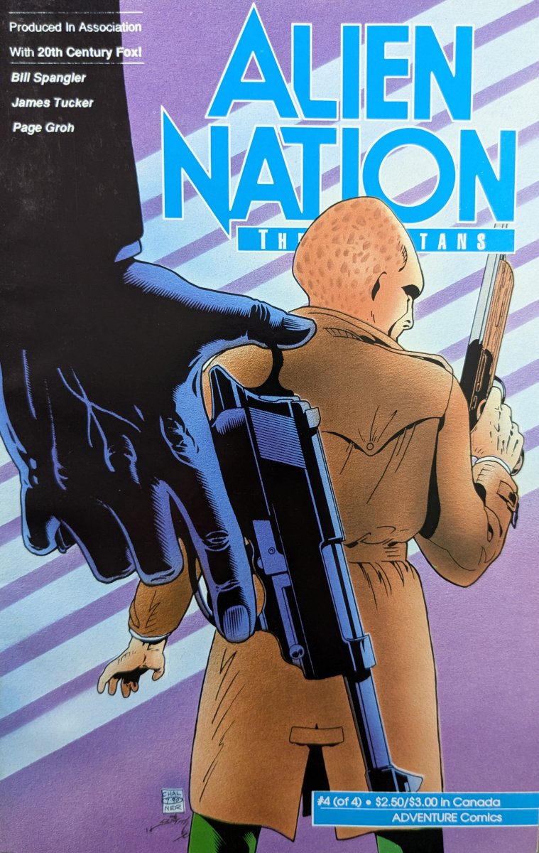 Alien Nation: The Spartans #4 Comic Book Cover Art by Gary Chaloner