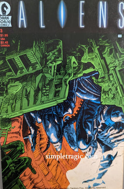 Aliens #3 Comic Book Cover Art