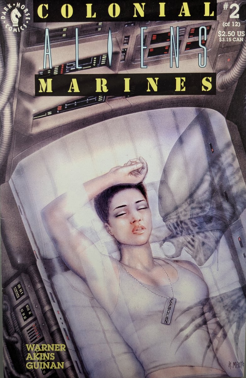 Aliens Colonial Marines #2 Comic Book Cover Art by Robert Mentor