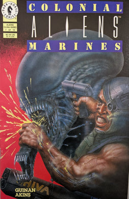 Aliens Colonial Marines #7 Comic Book Cover Art by Robert Mentor