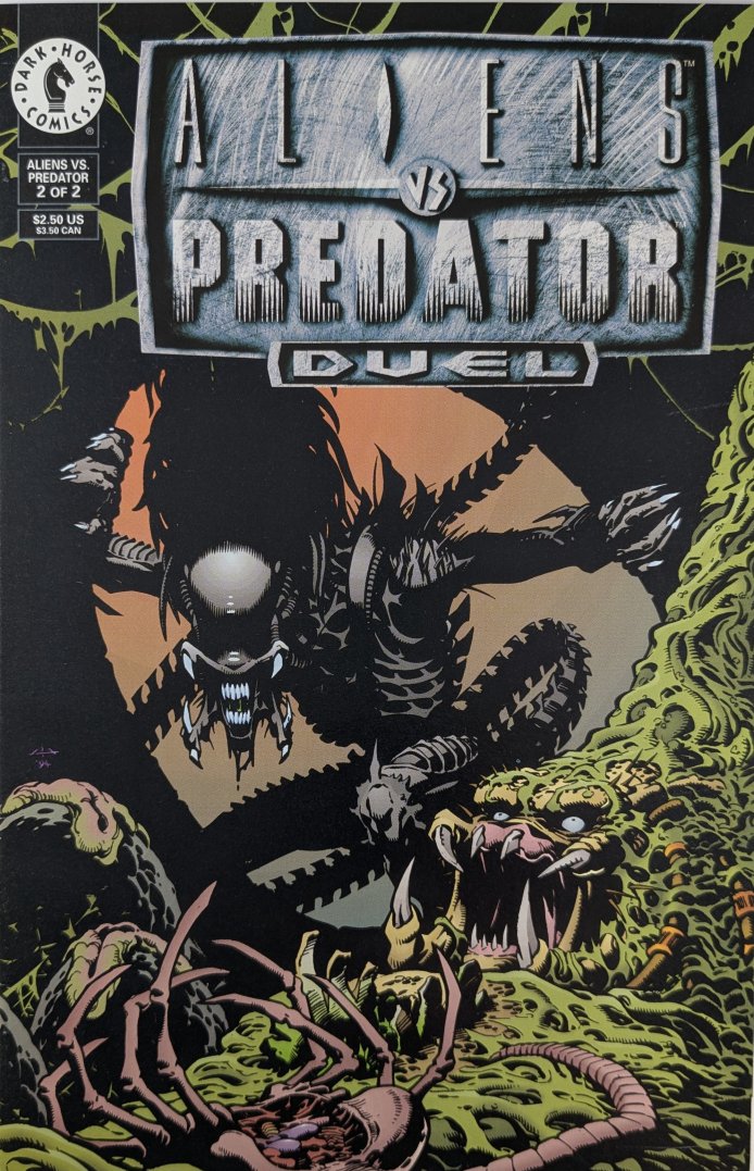 Aliens Vs. Predator: Duel #2 Comic Book Cover Art by Chris Warner